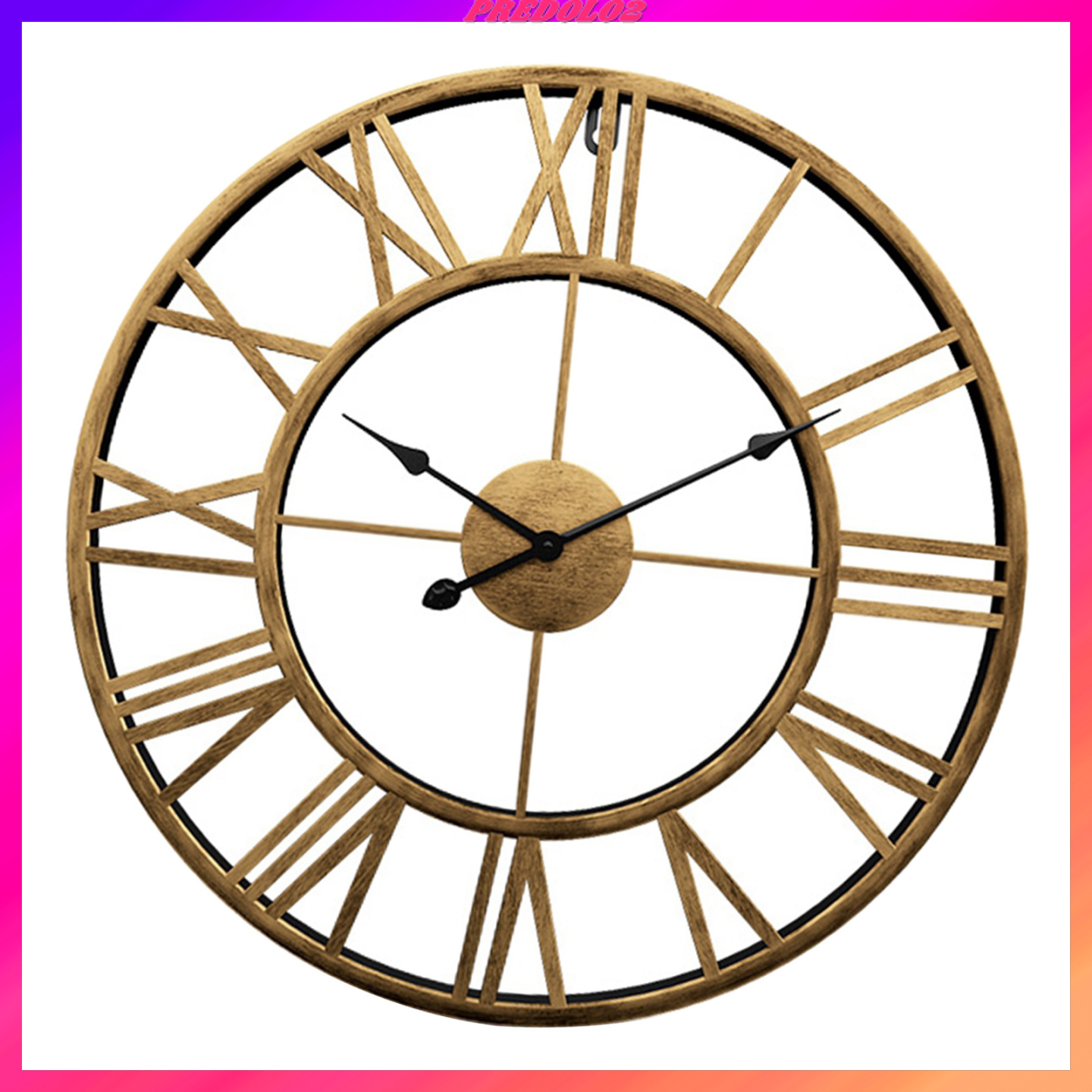 [PREDOLO2]3D Wall Clock Quartz Design Non-ticking Silent Home Office School Wall Clock