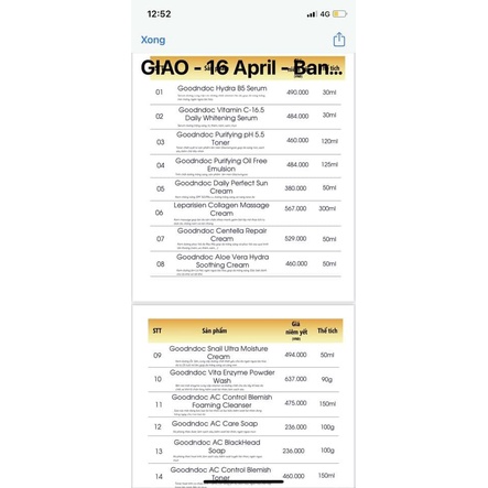 Serum dưỡng ẩm phục hồi da GoodnDoc Hydra B5 30ml