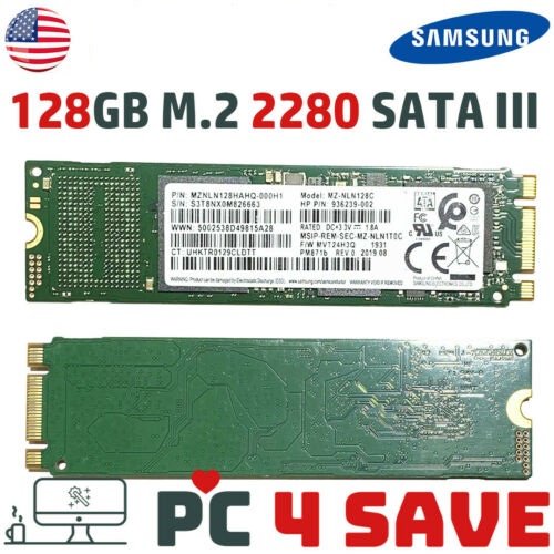 Like New SSD M2 Sata 128Gb 256Gb Samsung . Health 100% PM871b PM871a PM871 [BH 12 tháng] 2280 128 25