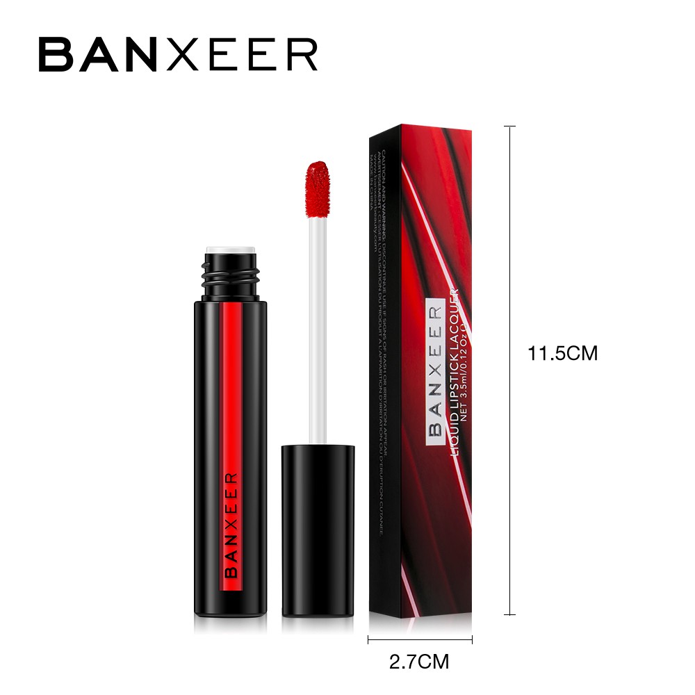 Son Môi BANXEER O.TWO.O Dạng Lỏng Hiệu Ứng Lì Mịn Như Nhung Lâu Trôi Gồm 8 Màu Tuỳ Chọn 3.5ml | BigBuy360 - bigbuy360.vn