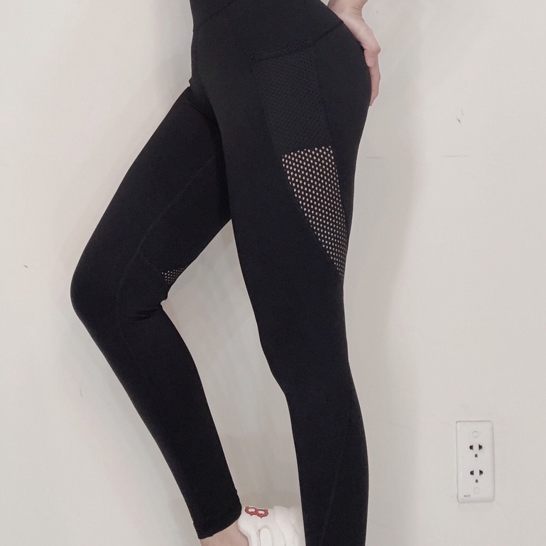 Quần Legging Nữ Phối Lỗ Hông