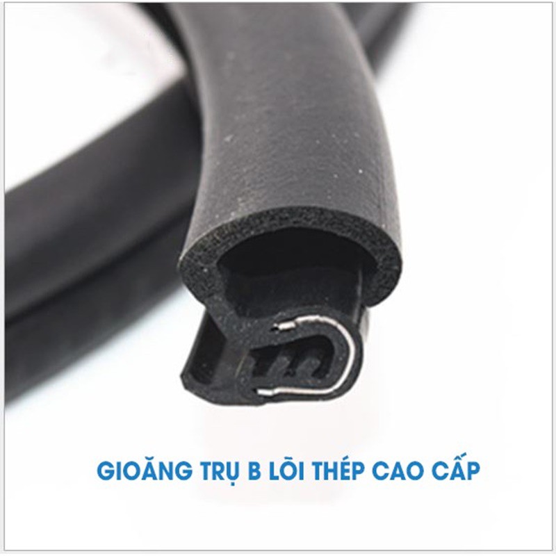 Combo 1,6m  gioăng cao su chống ồn cột trụ B lõi thép, gioăng cao su ô tô chống bụi ô tô