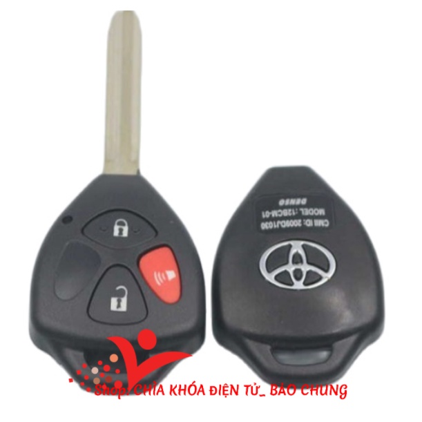 Vỏ chìa khóa xe altis, inova, fortuner, camry loại 3 nút chìa thẳng zin và chìa độ gập đời mới dành cho xe bản đủ