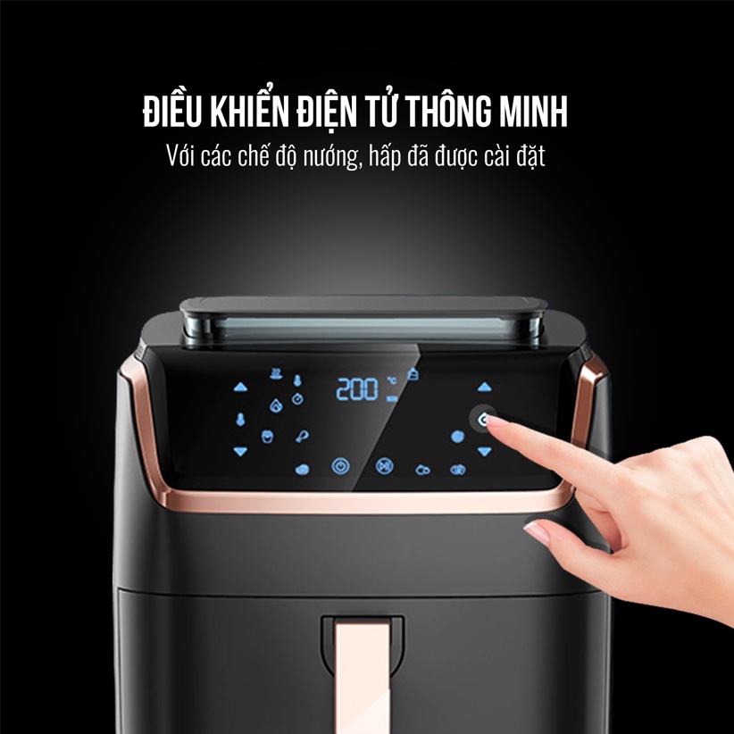 Nồi chiên không dầu hơi nước Elmich 7 LÍT AFE-3945 - Hàng chính hãng - Bảo hành 24 tháng