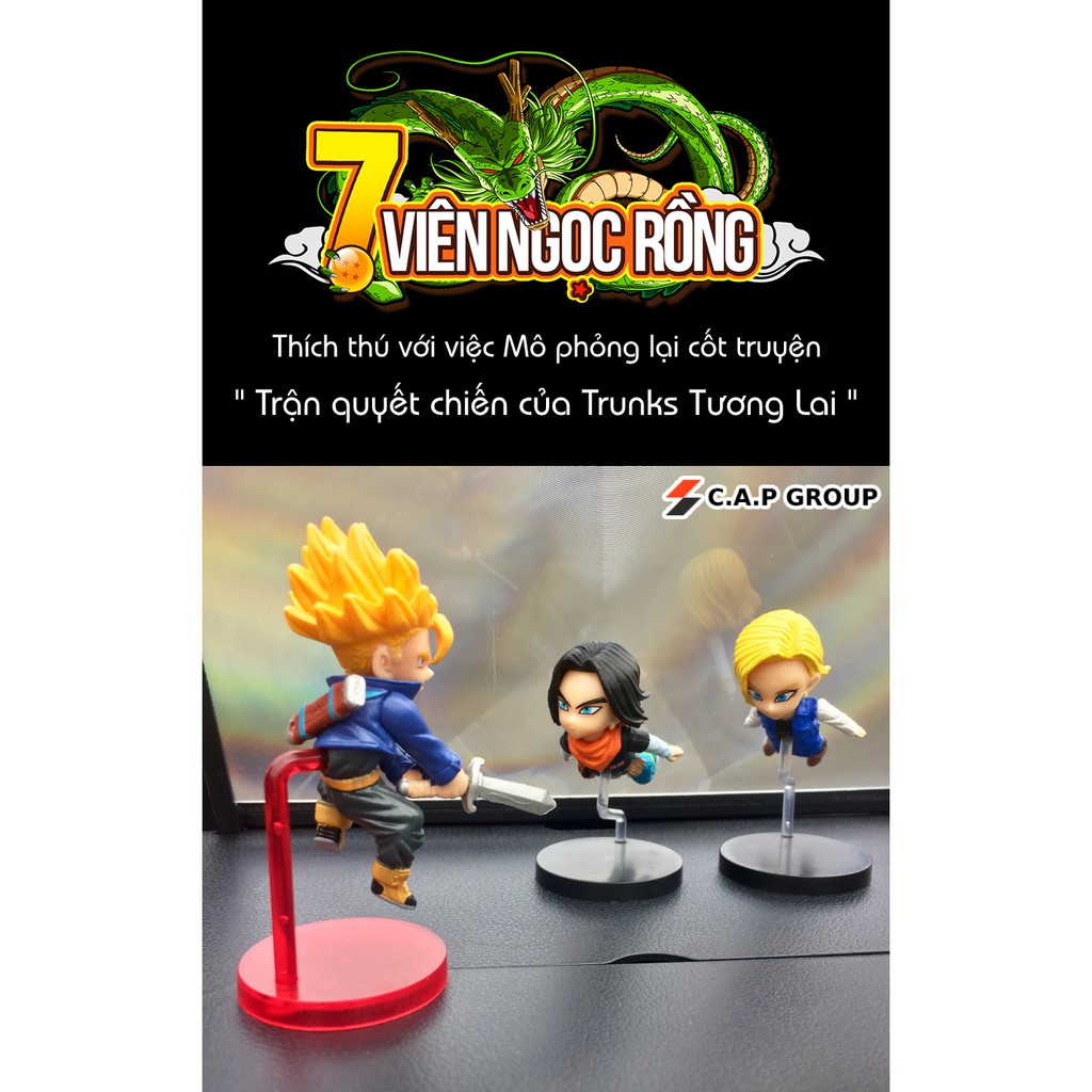 Mô hình nhân vật Dragon Ball 7 Viên Ngọc Rồng Songoku chibi - [ Kiểu 3 Bộ 50 nhân vật ] - Phần 1