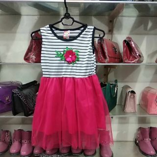 Combo Đầm thun phối lưới cho bé