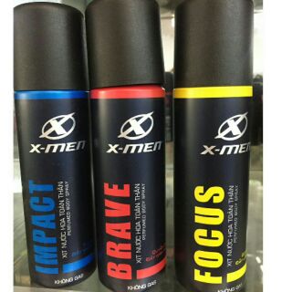 NƯỚC HOA XỊT TOÀN THÂN X MEN CHỌN LOẠI