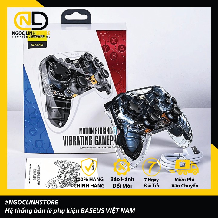Tay cầm chơi Game không dây Baseus Nintendo Switch Motion Sensing Vibrating Gamepad (SW/PC Dual Mode )