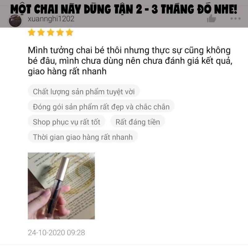 Chuốt Mi Dầu Dừa (Macara Dầu Dừa) Tự Nấu / Loại 10ml