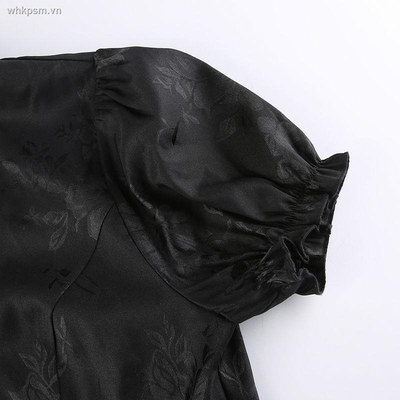 Đầm Sườn Xám Cách Tân Dáng Dài Xẻ Tà Cao Đính Nút Phong Cách Trung Hoa Quyến Rũ Dành Cho Nữ