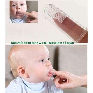 DỤNG CỤ ĐÁNH RĂNG, ĐÁNH TƯA LƯỠI, RƠ LƯỠI CHO BÉ