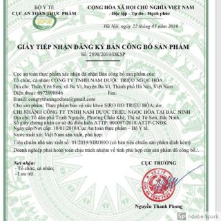 Siro Ho Triệu Hoà (cao ho dân tộc Dao)