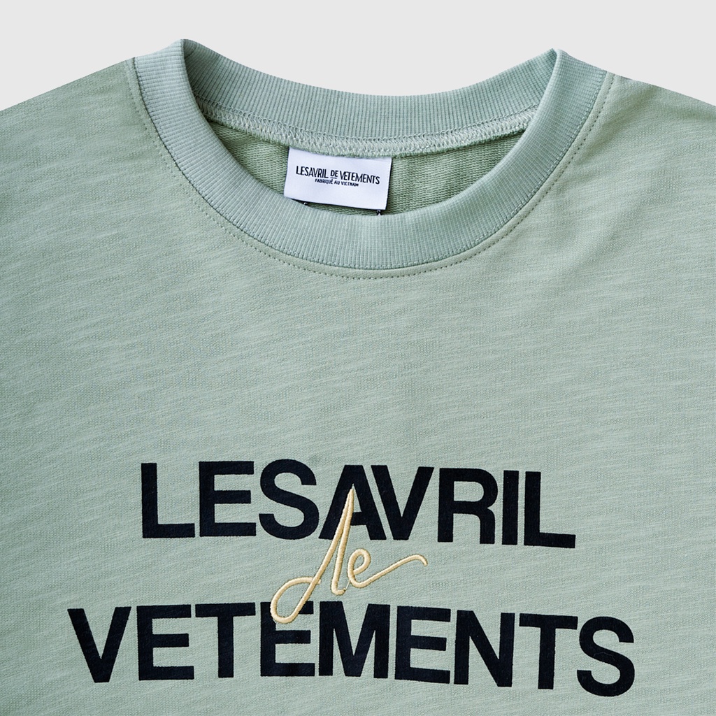 Áo Sweatshirt Lesavril de Vetements D sur LV Greenish