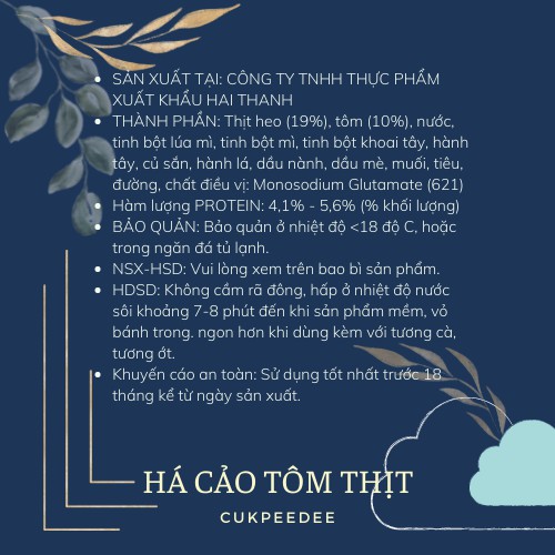 HÁ CẢO TÔM THỊT HAI THANH MẪU MỚI-300G-SHIP HỎA TỐC - ĐỒ ĂN VẶT - HÁ CẢO DÙNG CHIÊN/HẤP ĐỀU NGON | BigBuy360 - bigbuy360.vn