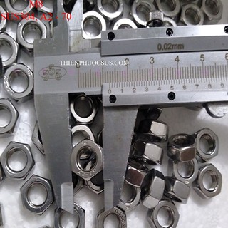 Ốc M8 *10 cái, inox304; A2 - 70
