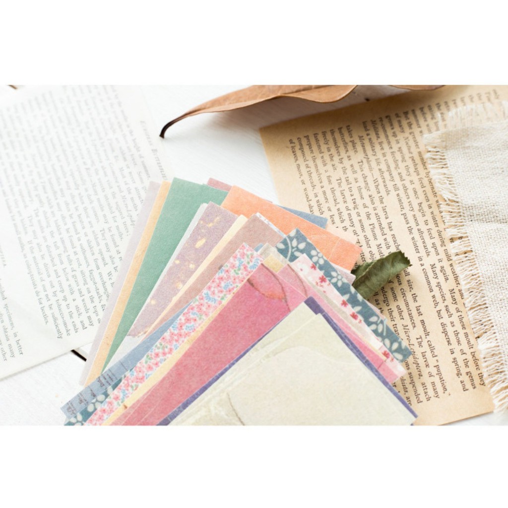 Set 60 giấy vintage trang trí sổ craft journal vinatge Togu decor sổ