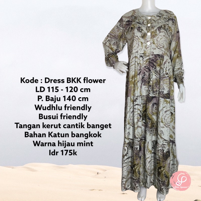 Bkk Đầm Hoa / Đầm Ren Ngực / Váy rayon viscose Cho Mẹ Bầu