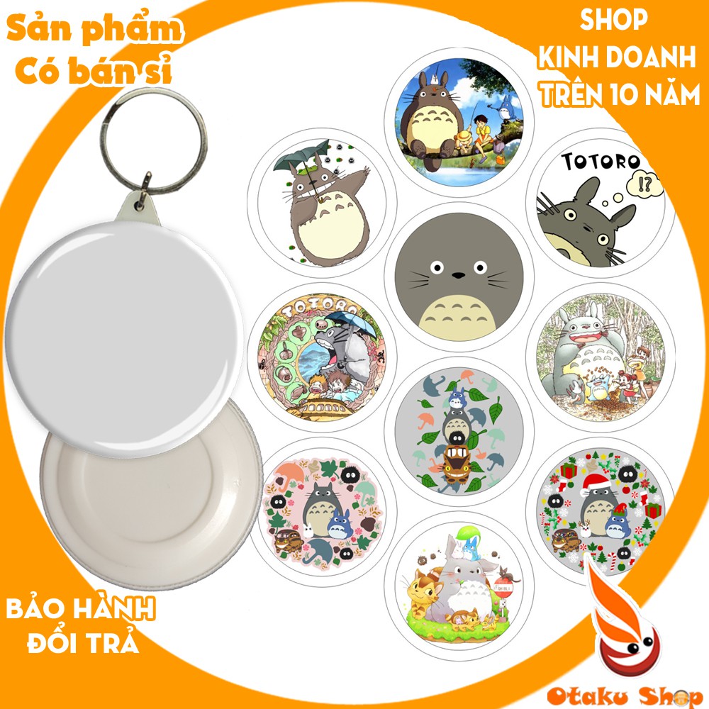 20/640 MẪU&gt; Huy hiệu móc khóa Anime Phim hoạt hình Hàng Xóm Của Tôi Là Totoro, Vô diện-Ghibli, Mèo Natsume Yuujinchou