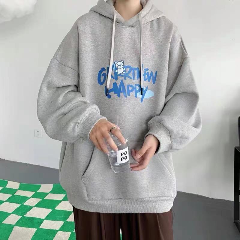 Áo Khoác Hoodie Dáng Rộng Thời Trang Cá Tính Cho Nam