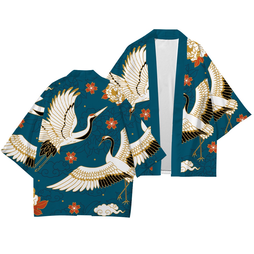 Áo Choàng Tắm Tay Lỡ 3 / 4 Phong Cách Kimono Thời Trang Mùa Hè Quyến Rũ Cho Nam