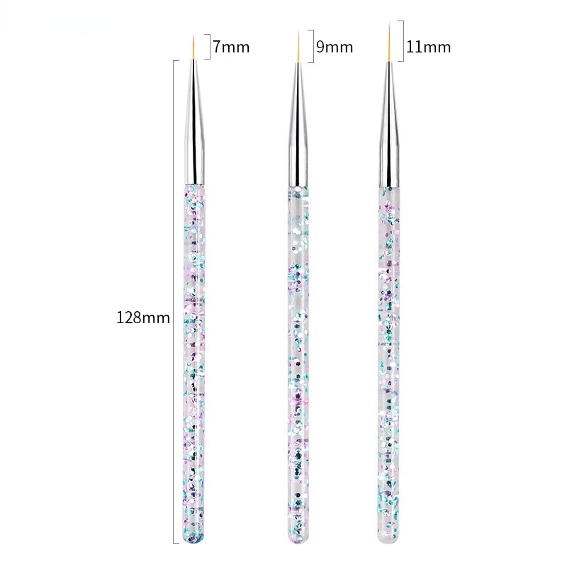 Set 3 Cọ Vẽ Trang Trí Móng Tay 3D Siêu Mỏng