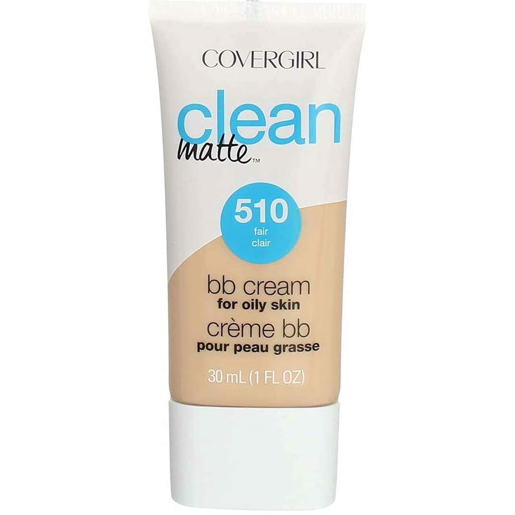 Kem nền mịn da COVERGIRL Clean Matte BB Cream For Oily Skin, Fair 510 Water-Based Oil-Free Matte Finish BB Cream