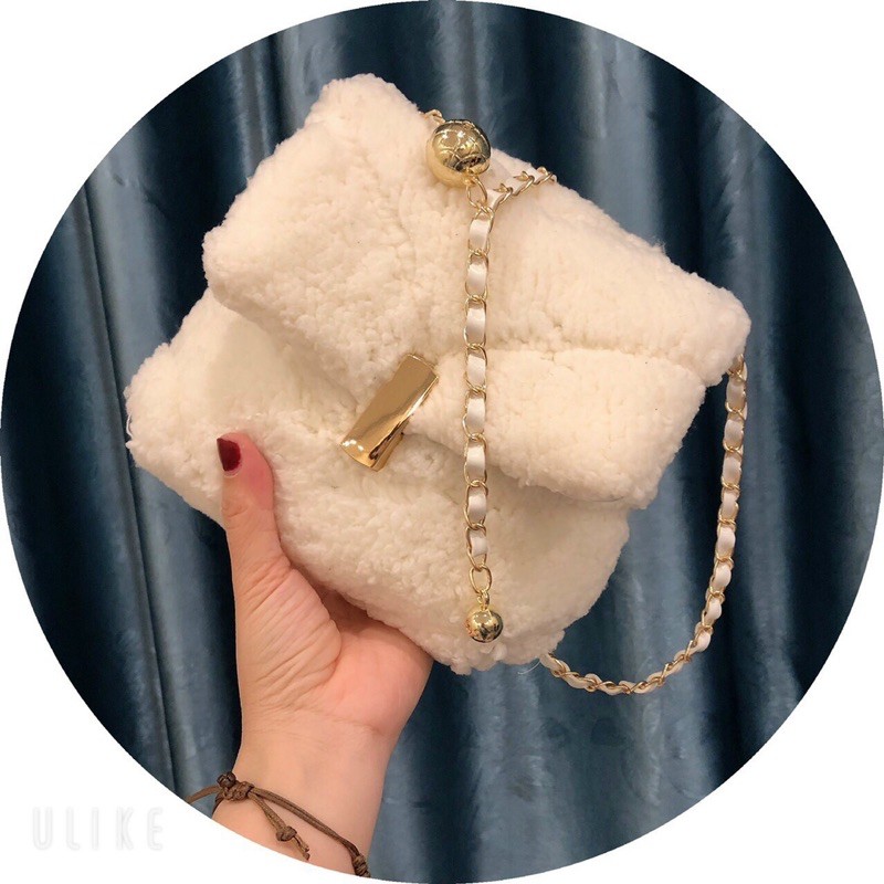 Túi đeo chéo quả cầu❣️FREESHIP❣️túi lông quả cầu tròn