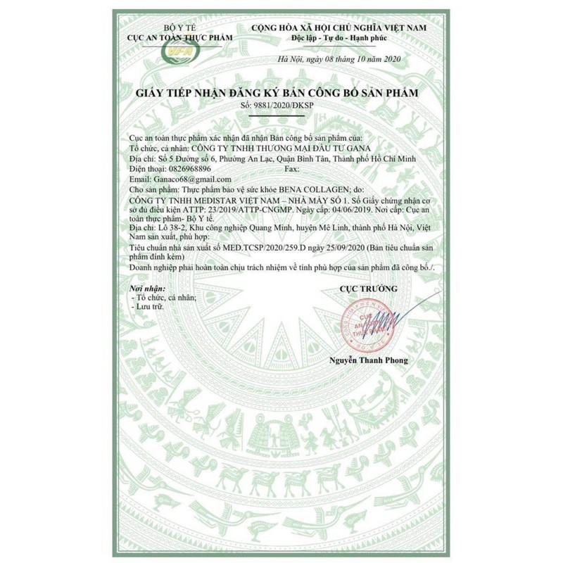 BENA COLLAGEN CHÍNH HÃNG