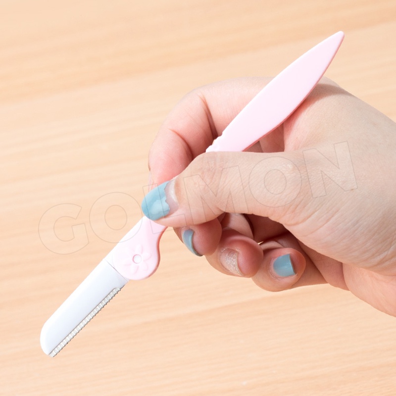 5 mẫu Dao cạo tỉa lông mày hình răng cưa dạng gập tiện lợi tỉa được nhiều kiểu lông mày