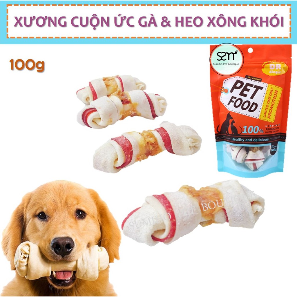 Xương cuộn ức gà dành cho chó Dr.Dingo (100gr/4 cây)