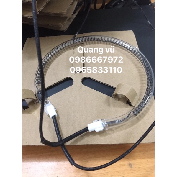 Bóng nồi nướng thuỷ tinh  ,phi ngoài 15cm 220v/1300w/1400w
