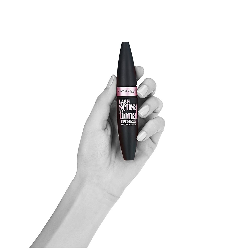 Cây chải lông đen nâu Maybelline Lash Sensational Luscious Washable Mascara 9,5ml 703 Brownish Black (Mỹ)