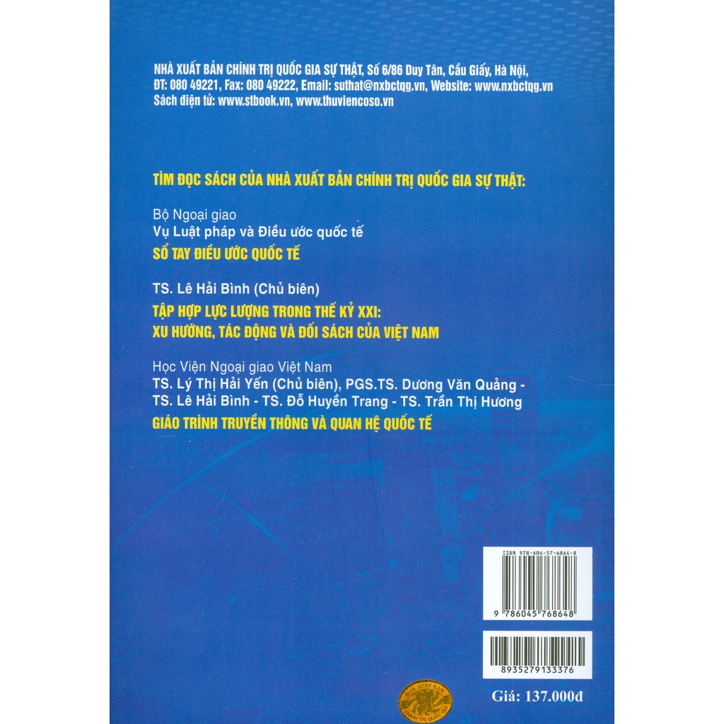 Sách - Trật Tự Quốc Tế Dựa Trên Luật Lệ - Lý Luận, Thực Tiễn Và Hàm Ý Chính Sách Đối Với Việt Nam
