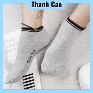 Combo 5 đôi tất nam nữ zara trơn cổ ngắn vớ nam