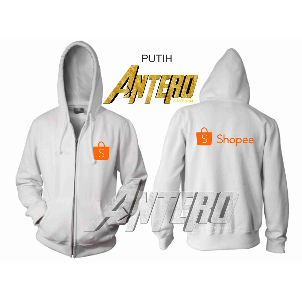 Áo khoác dây kéo logo Shopee