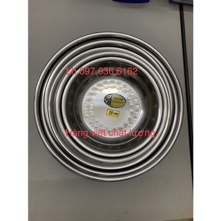 Khay( Đĩa Tròn ) inox Vietcook Sezi( 20, 22, 24, 26, 28, 30cm)