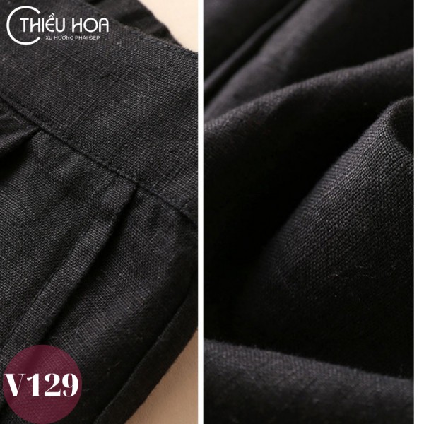 Quần Linen Thun Dáng Suông Trẻ Trung - Quần Công Sở Thiều Hoa V129