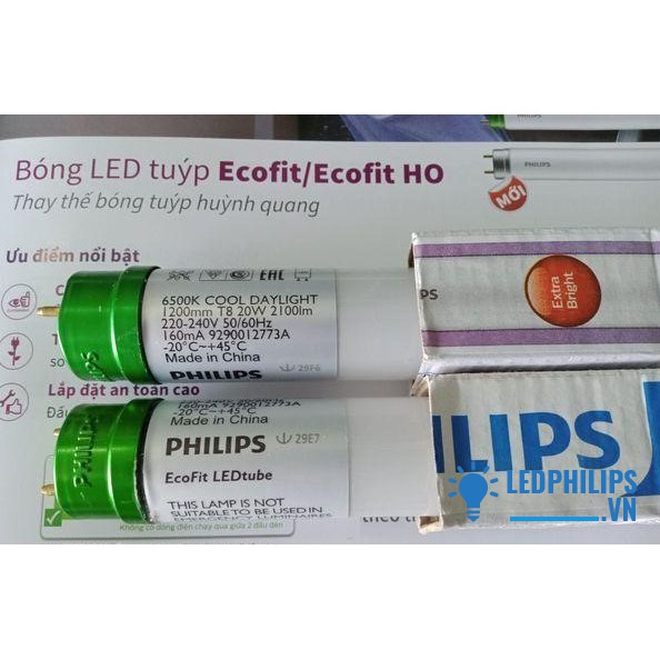 Bóng Led tube philips 1m2 siêu sáng ECOFIT HO 20w , ánh sáng trắng