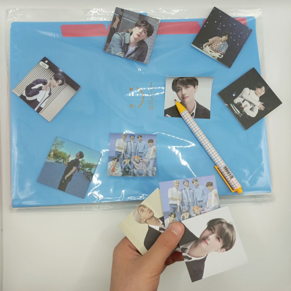 Set 30 Miếng Dán Ghi Chú Họa Tiết BTS Dễ Thương Dành Cho Học Sinh