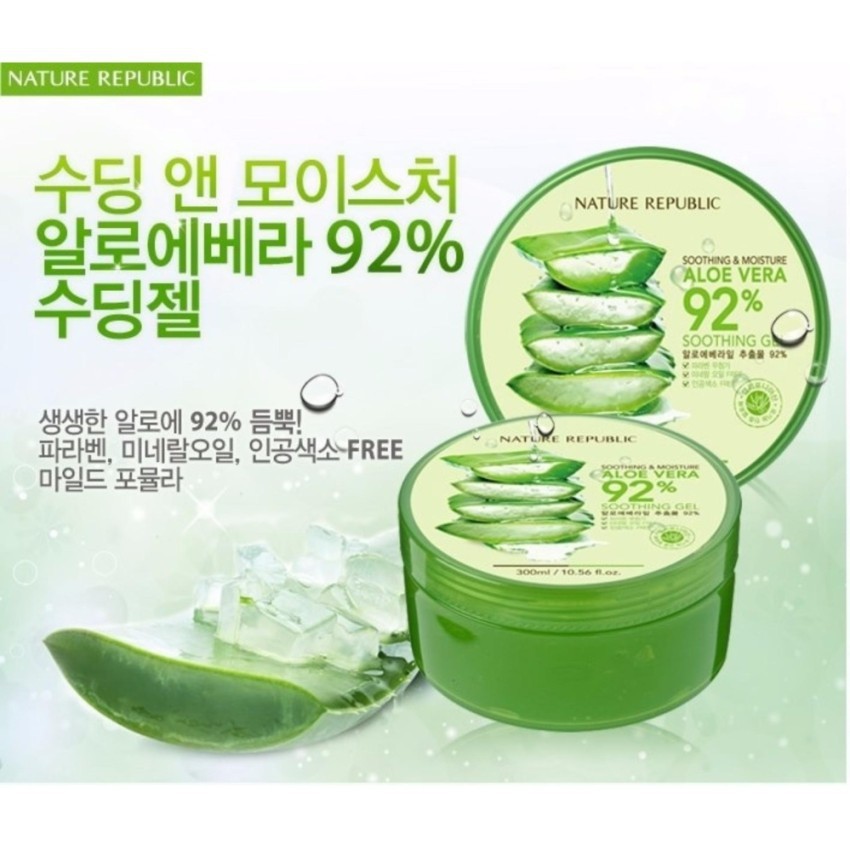 Dưỡng đa năng lô hội Nature Republic Soothing &amp; Moisture Aloe Vera 92% 300ml