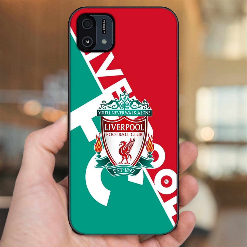 Ốp lưng Oppo A16K viền đen in hình Liverpool FC