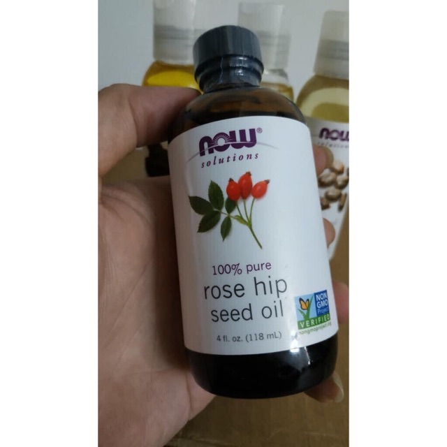 Tinh dầu nụ tầm xuân ngăn ngừa và giảm thâm mụn rosehip now (now foods solutions rose hip seed oil) - Chính hãng