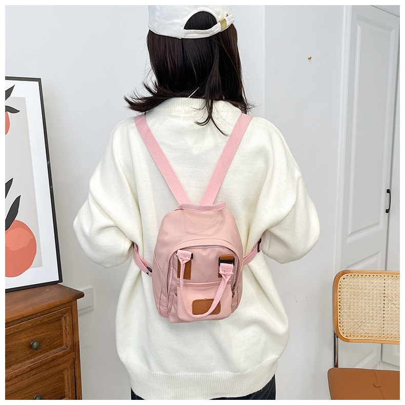 Balo mini thời trang nhỏ gọn vải dù, ba lô trẻ em vải canva, túi du lịch Filibra - TX006