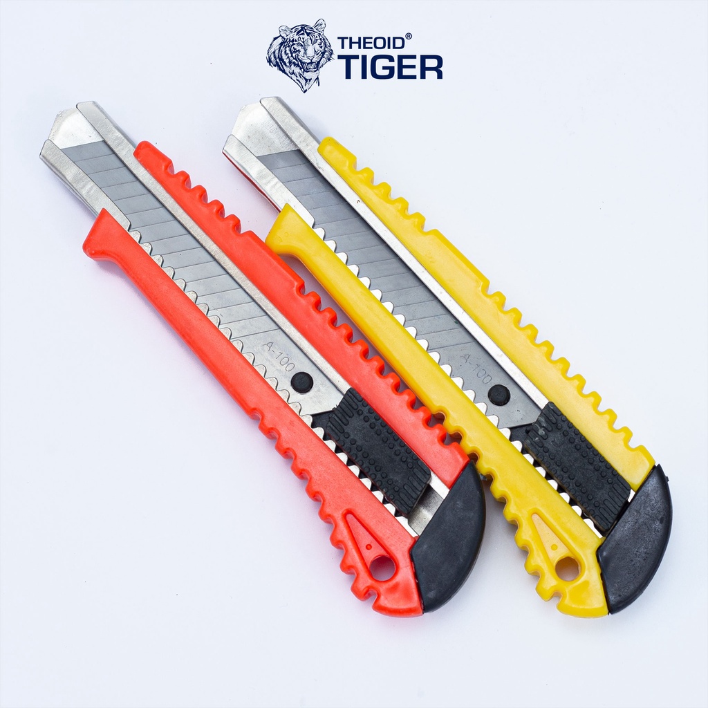 Dao Rọc Giấy 180mm Theoid Tiger có thể thay lưỡi dao rọc giấy - Bảo hành 1 đổi 1