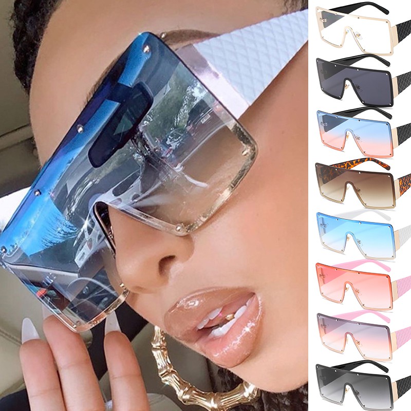 Kính mát gọng vuông bản to phong cách Châu Âu sang trọng