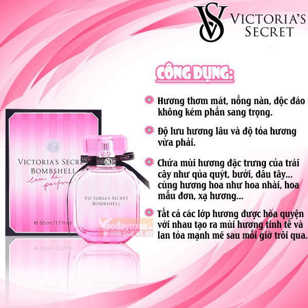 Nước hoa Victoria’s Secret Bombshell 100ml đẹp quá trời đẹp lun à mà lận 100ml