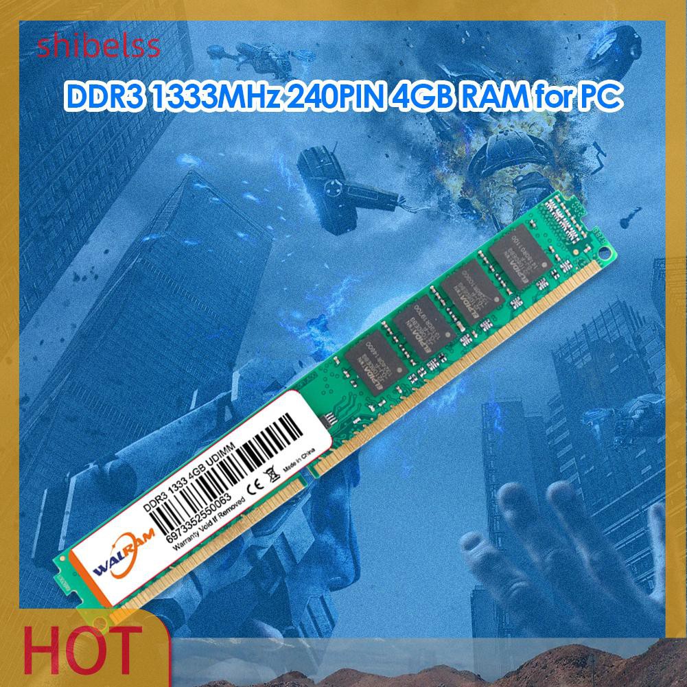 Mô Đun Lưu Trữ Thẻ Nhớ Ram Shibelss 4gb 1333mhz Ddr3 240-pin | BigBuy360 - bigbuy360.vn