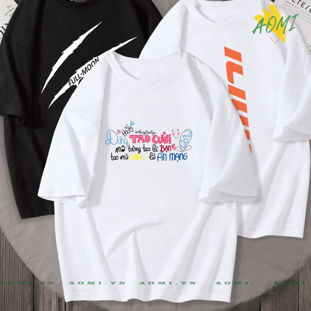 ÁO THUN UNISEX DUNG THAY TAO CUOI A PHÔNG NAM NỮ GIA ĐÌNH CẶP ĐÔI CÓ SIZE TRẺ EM AOMIVN