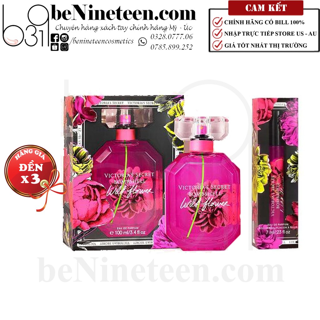 Nước Hoa Victoria's Secret Bombshell Wild Flower E.D.P [BeNineteen]