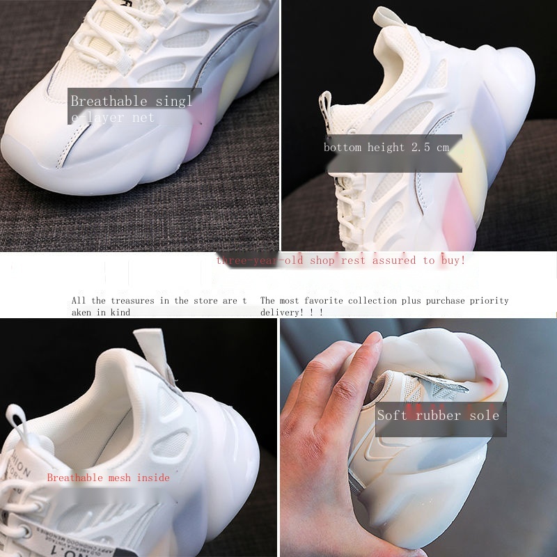 Giày Thể Thao Đế Mềm Phối Lưới Thoáng Khí Thời Trang Mùa Xuân Cho Bé 2022